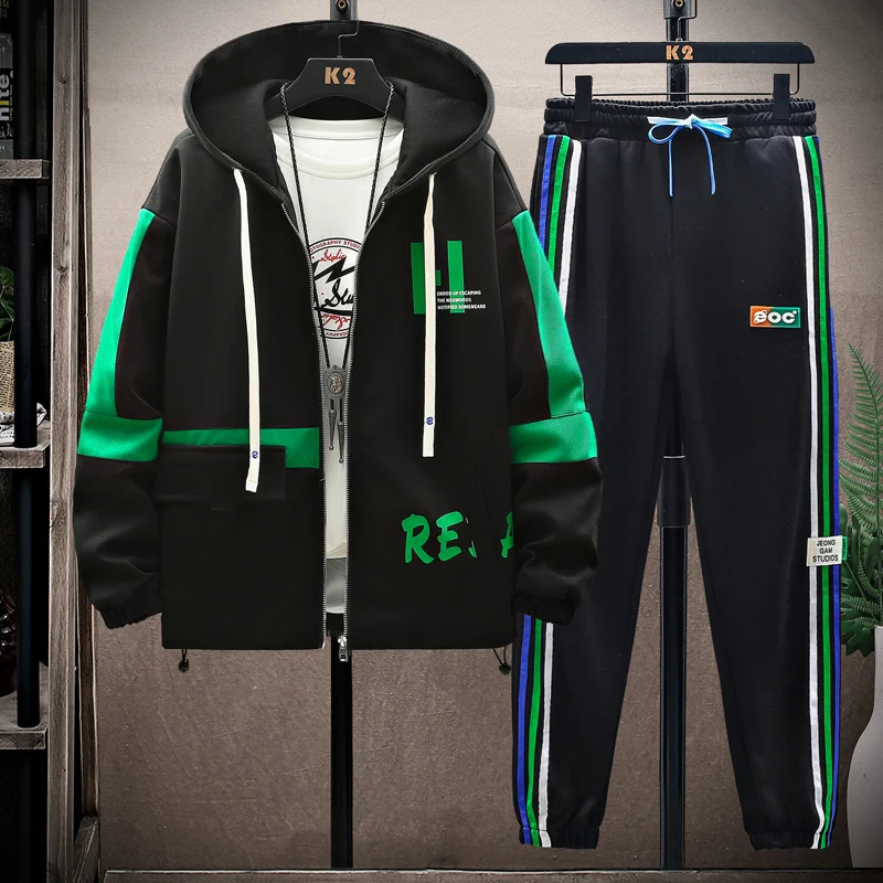 Spring Autumn Set Men Tracksuit Casual Hooded Sweatshirt Sportswear Jackets Pants 2 Piece Sets Hip Hop Print Sports Suit
Spring Autumn Set Men Tracksuit Casual Hooded Sweatshirt Sportswear Jackets Pants 2 Piece Sets Hip Hop Print Sports Suit