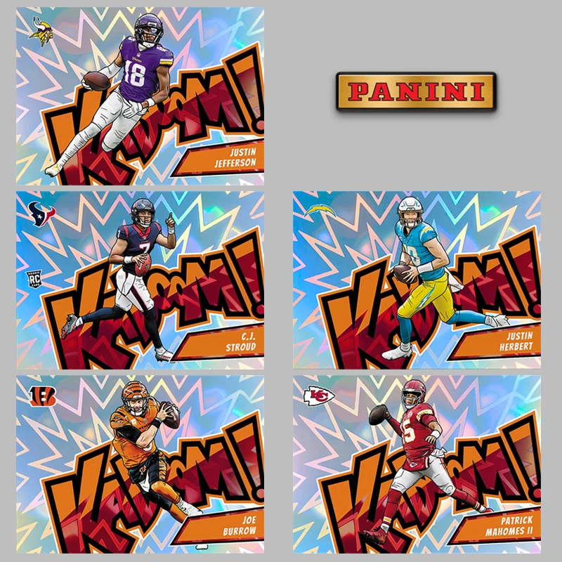 Panini Diy Homemade 2023 Kaboom Justin Jefferson C.j. Stroud Joe Burrow Justin Herbert Rugby Star Trading Cards Gift Collection
Panini Diy Homemade 2023 Kaboom Justin Jefferson C.j. Stroud Joe Burrow Justin Herbert Rugby Star Trading Cards Gift Collection