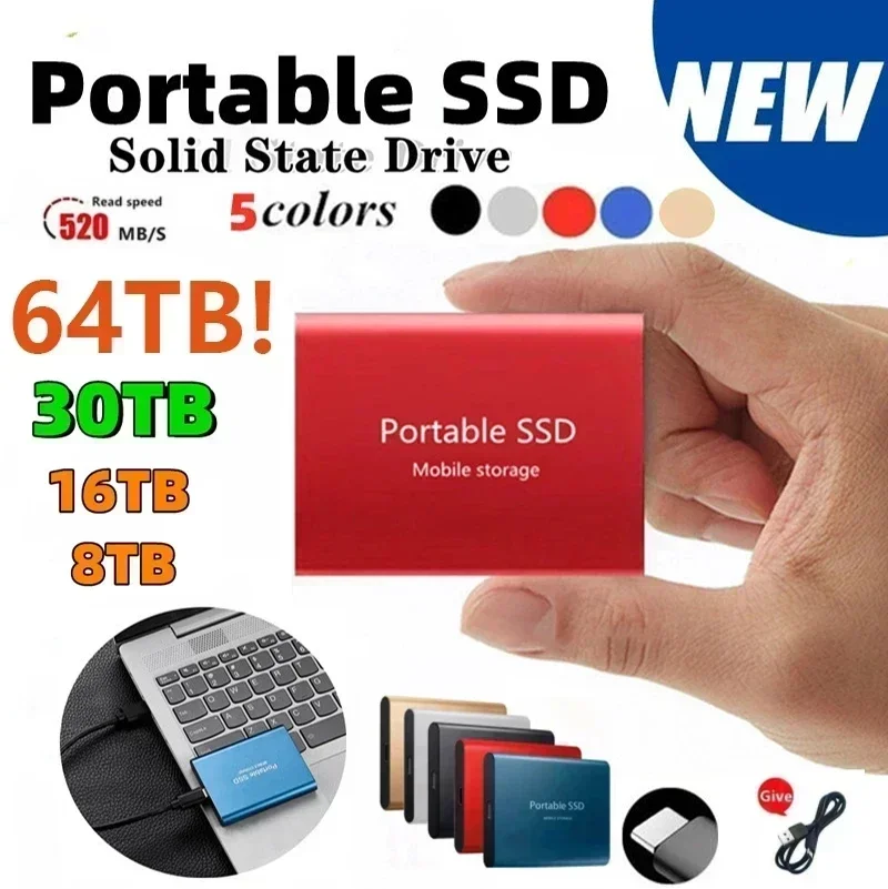 Portable 1TB 2TB SSD External Moblie Hard Drive High Speed 2TB 4TB Hard Disk for Desktop Mobile Laptop Comp
Portable 1TB 2TB SSD External Moblie Hard Drive High Speed 2TB 4TB Hard Disk for Desktop Mobile Laptop Comp