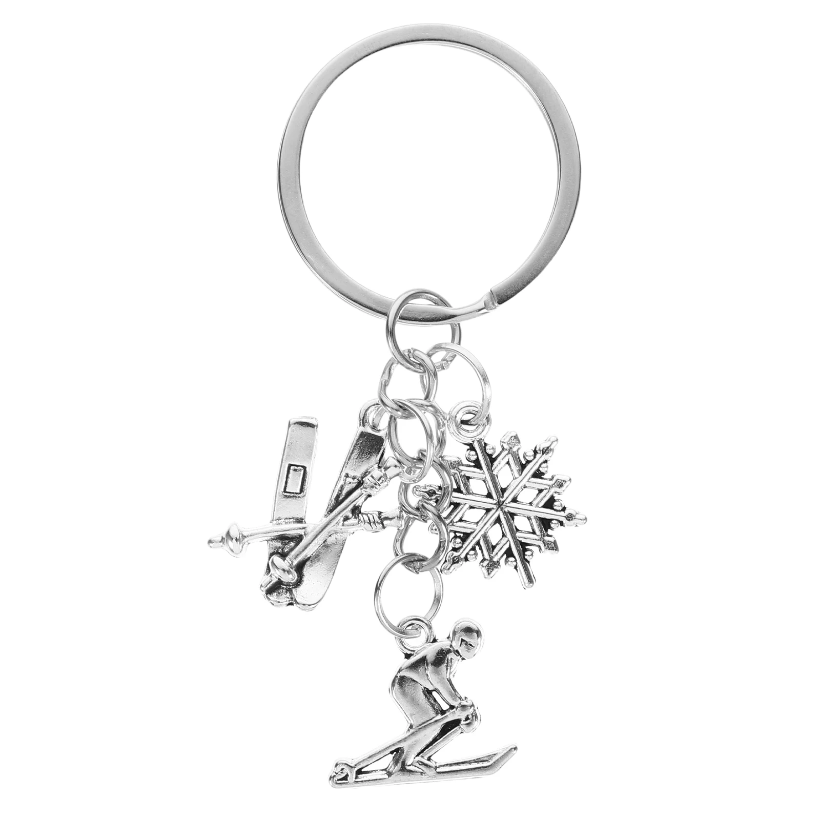 Unique Skiing Snowboard Metal Snowflake Skier Charm Keyring For Women Men Purse Handbag Pendant Travel Souvenir Durable Sturdy
Unique Skiing Snowboard Metal Snowflake Skier Charm Keyring For Women Men Purse Handbag Pendant Travel Souvenir Durable Sturdy