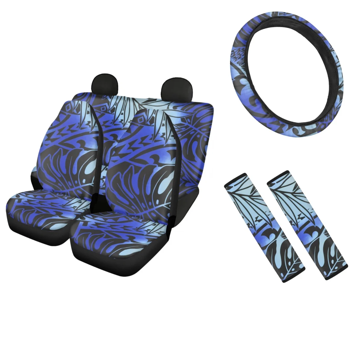 Car Seat Cover Set Hibiscus Design Steering Wheel Cover Non-skid Comfortable Seat Belt Sets Covers Universal Fit Most of Sedan
Car Seat Cover Set Hibiscus Design Steering Wheel Cover Non-skid Comfortable Seat Belt Sets Covers Universal Fit Most of Sedan