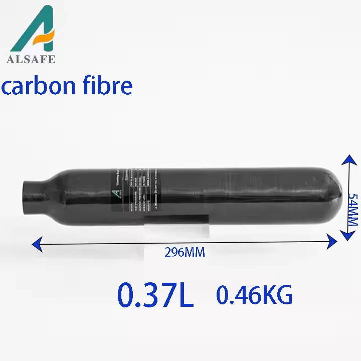 ALSAFE 4500PSI 300 bar 0.37L 370CC empty carbon fiber Composite cylinder for breathing apparatus
ALSAFE 4500PSI 300 bar 0.37L 370CC empty carbon fiber Composite cylinder for breathing apparatus