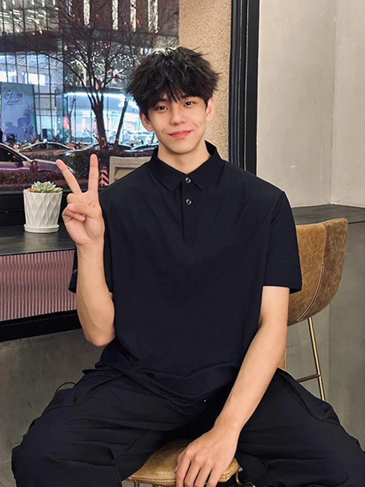Bla ort Sve irt for Men Casual Flip Collar T-irt Breathable Summer Faionable Top Quali Polyester Fiber
Bla ort Sve irt for Men Casual Flip Collar T-irt Breathable Summer Faionable Top Quali Polyester Fiber