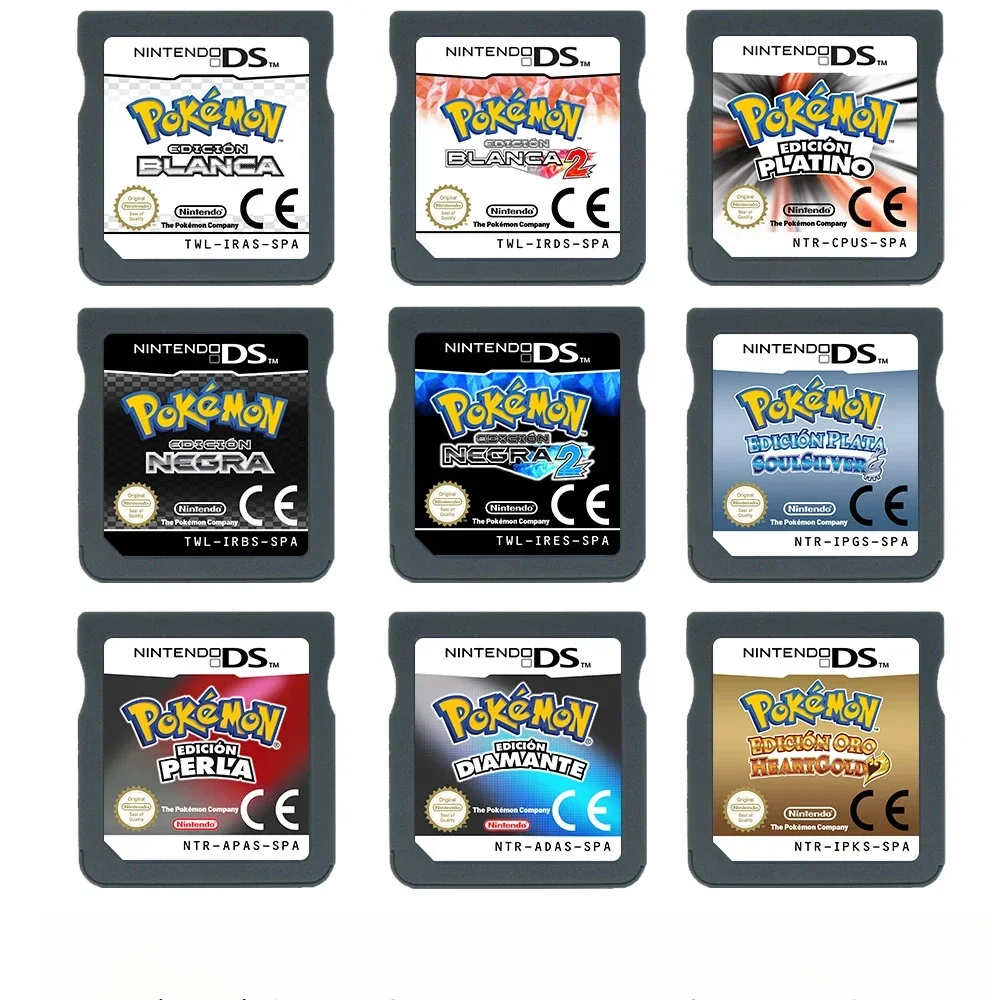 Новая популярная версия Pok é mon Gold Heartgold Black 2 для DS NDS 3DS, испанская игровая карта, быстрая отправка, подарок на день рождения, игрушка
Новая популярная версия Pok é mon Gold Heartgold Black 2 для DS NDS 3DS, испанская игровая карта, быстрая отправка, подарок на день рождения, игрушка