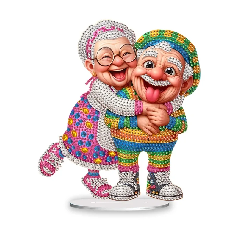 Acrylic ornament crystal diamond painting cute old couple handmade home living room handicraft gift
Acrylic ornament crystal diamond painting cute old couple handmade home living room handicraft gift