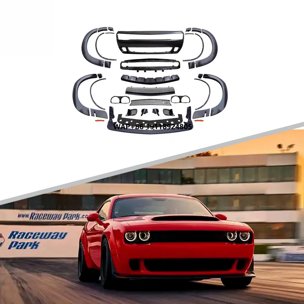 Demon Style Car Front Bumper Wide Fender Flares Car Auto Accessories for 2015-2022 Challenger
Demon Style Car Front Bumper Wide Fender Flares Car Auto Accessories for 2015-2022 Challenger