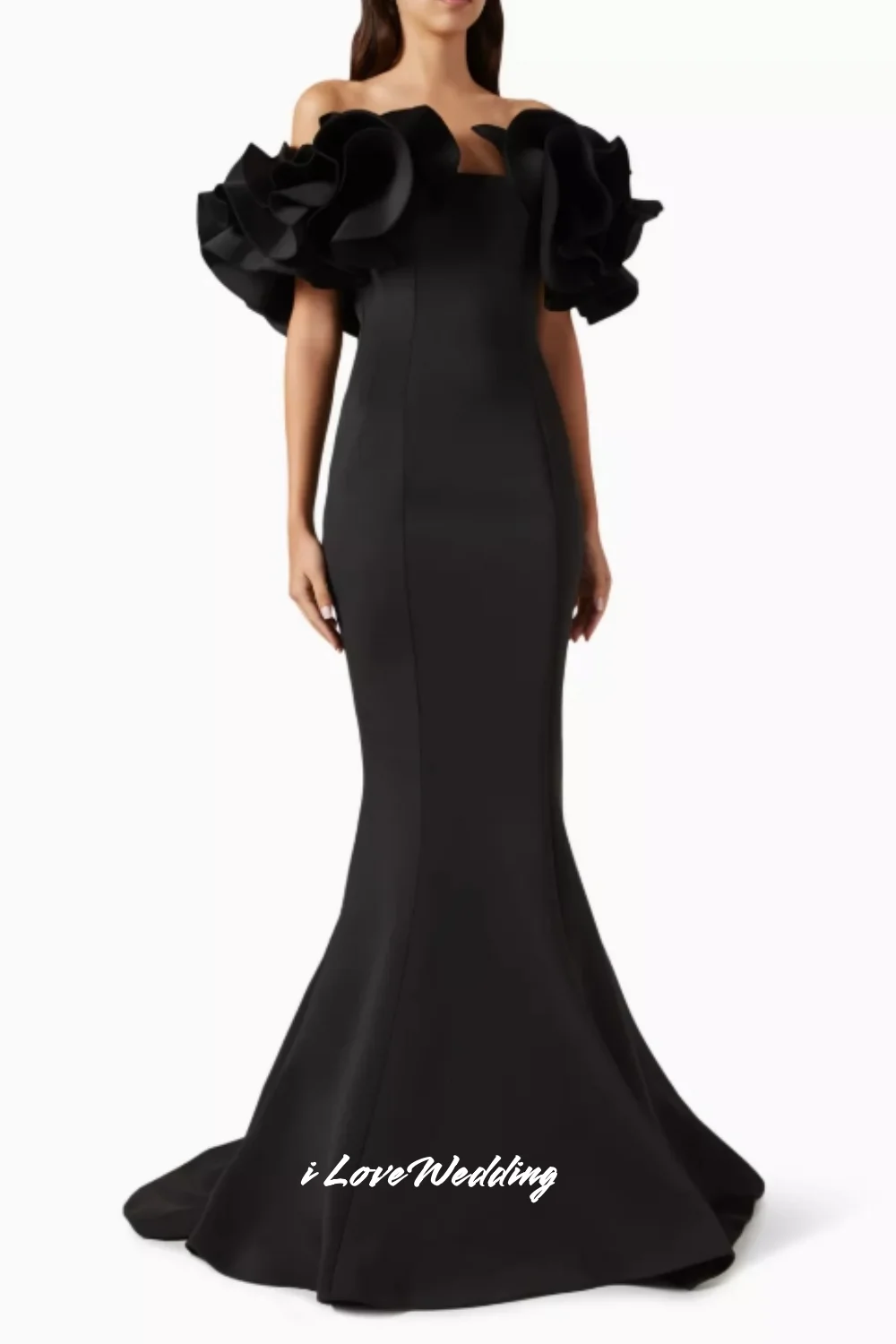 Black Off the Shoulder Long Prom Dresses 2025 Satin Ruffles Backless Pleated Mermaid Sweep Train Evening Party Dress Customized
Black Off the Shoulder Long Prom Dresses 2025 Satin Ruffles Backless Pleated Mermaid Sweep Train Evening Party Dress Customized