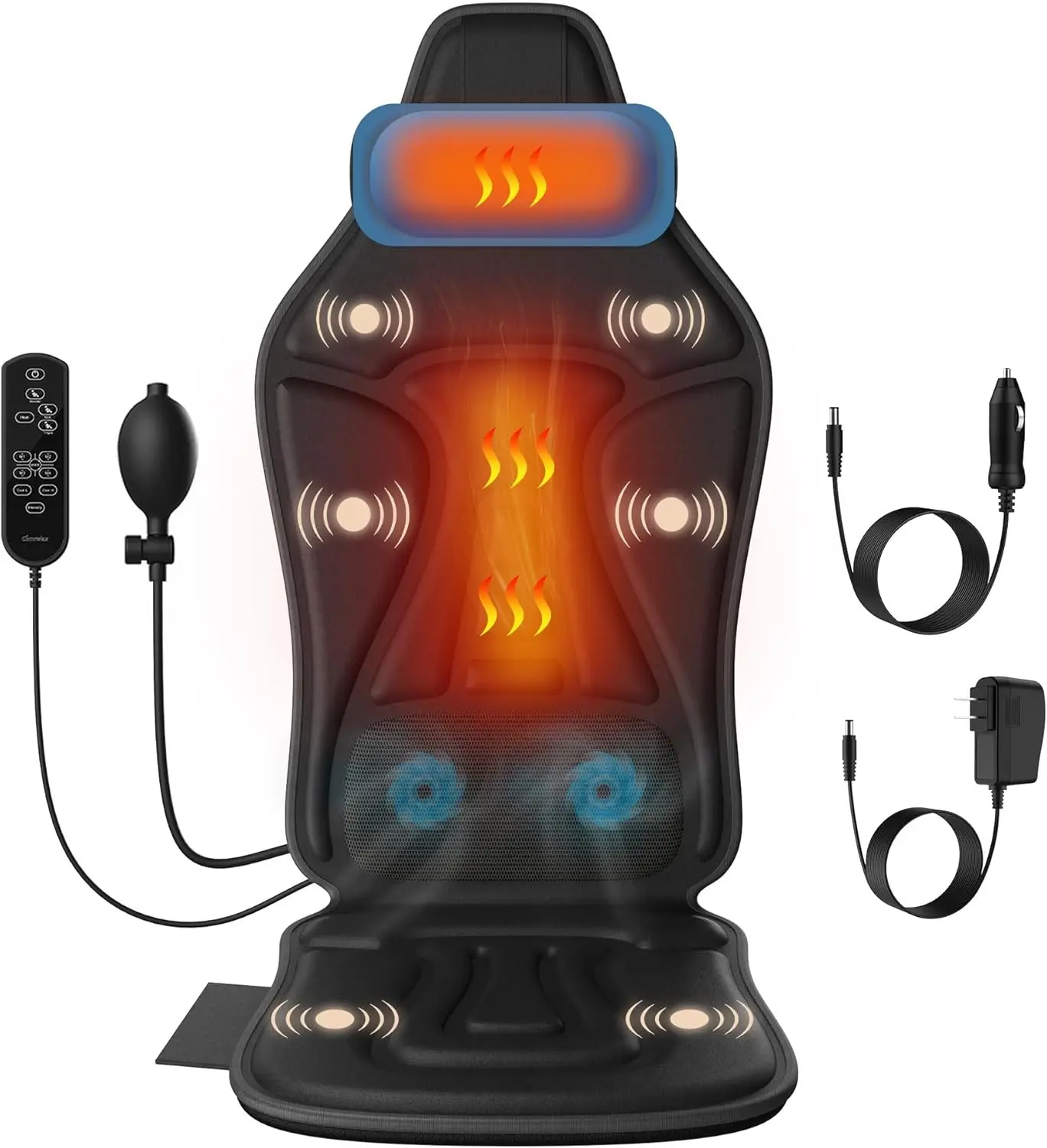 Heated Massage Seat Cushion with Adjustable Neck Support, Breathable Lumbar Comfort for Office & Home
Heated Massage Seat Cushion with Adjustable Neck Support, Breathable Lumbar Comfort for Office & Home