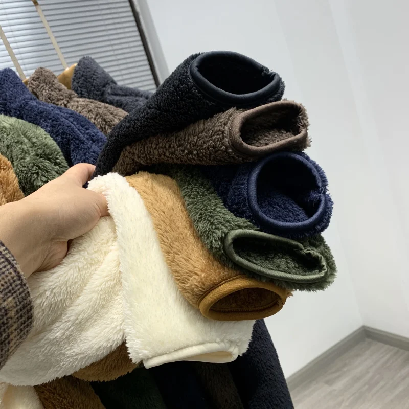 Double-Sided Faux Lamb Velvet Jaet Men's Thiened Warm Outerwear Faion Urban Sle Long Sve Stand Collar Coat
Double-Sided Faux Lamb Velvet Jaet Men's Thiened Warm Outerwear Faion Urban Sle Long Sve Stand Collar Coat