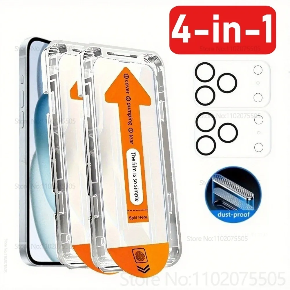 2 шт. закаленное стекло HD и 2 шт. защита объектива для IPhone 17 Air 15 16 Promax 17 Promax 14 Plus 12 13 Promax Простая установка
2 шт. закаленное стекло HD и 2 шт. защита объектива для IPhone 17 Air 15 16 Promax 17 Promax 14 Plus 12 13 Promax Простая установка