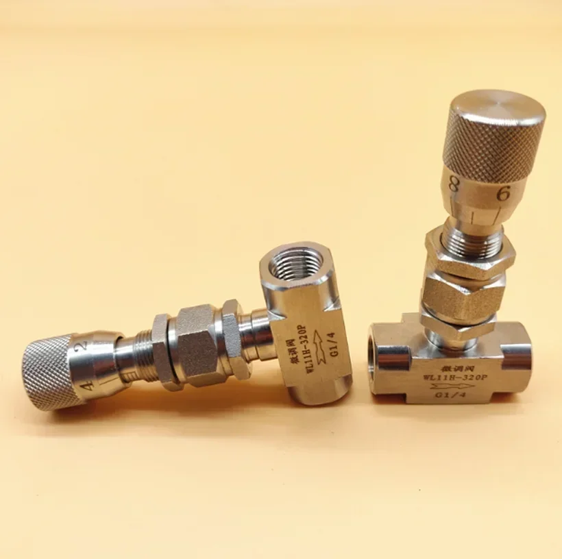 1PC G 1/8" 1/4" NPT 1/2" Stainless Steel 304 Needle Valve Micro Adjustment Valve WL11H-320P Flow Regulating Valve
1PC G 1/8" 1/4" NPT 1/2" Stainless Steel 304 Needle Valve Micro Adjustment Valve WL11H-320P Flow Regulating Valve