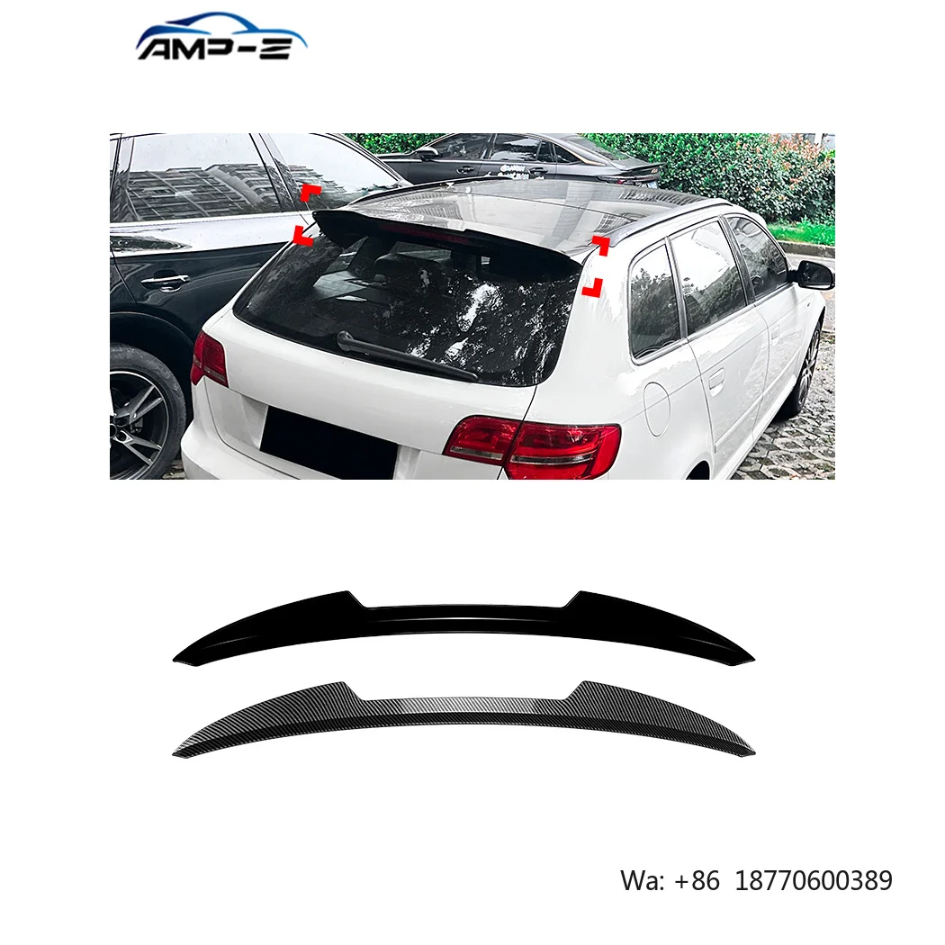 AMP-Z A3 8P Sline Gloss Black Plastic Material MP Style Rear Roof Wing Spoiler for Audi A3 8P Sline 2004-2013 Car Accessories
AMP-Z A3 8P Sline Gloss Black Plastic Material MP Style Rear Roof Wing Spoiler for Audi A3 8P Sline 2004-2013 Car Accessories
