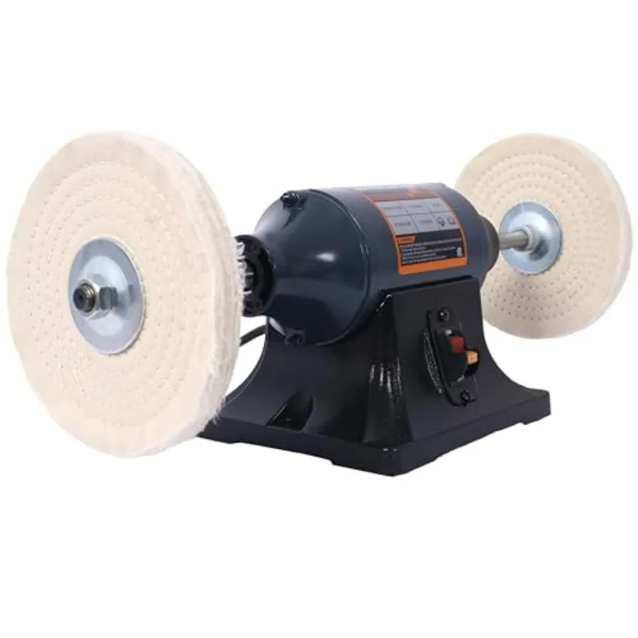 8-Inch Heavy Duty Bench Buffer Polisher 550W 4-Wheel Electric Bench Grinder with Cast Iron Stand Includes 4 Buffing Wheels for
8-Inch Heavy Duty Bench Buffer Polisher 550W 4-Wheel Electric Bench Grinder with Cast Iron Stand Includes 4 Buffing Wheels for