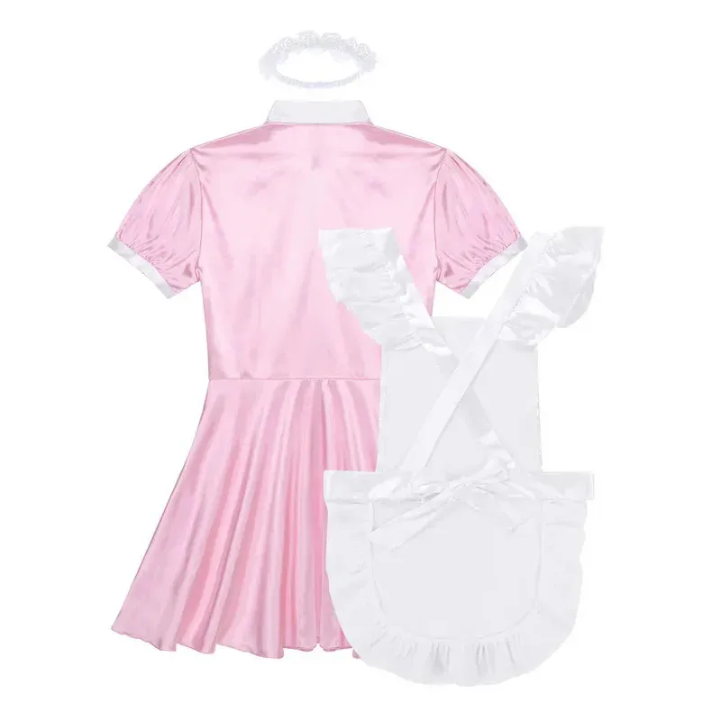 New Mens sippy maid cosplay costume puff sleeve satin French apron servant babydoll dress roleplay gay crossdress nightwear 2025
New Mens sippy maid cosplay costume puff sleeve satin French apron servant babydoll dress roleplay gay crossdress nightwear 2025