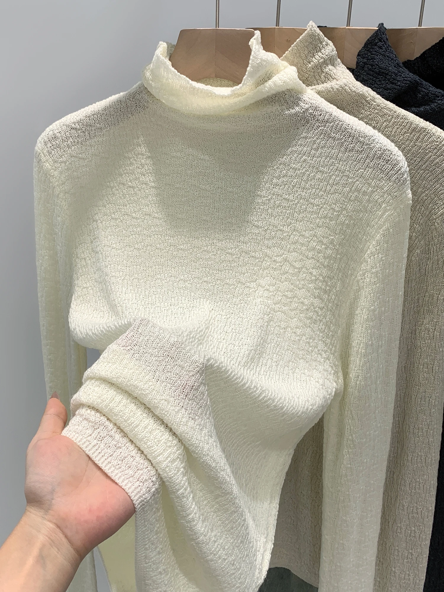 Slim Fit High Collar Knitted Sweater Inner Wear Oatmeal Color Women's Winter Base Shirt Soft Casual Style Commute Friendly
Slim Fit High Collar Knitted Sweater Inner Wear Oatmeal Color Women's Winter Base Shirt Soft Casual Style Commute Friendly