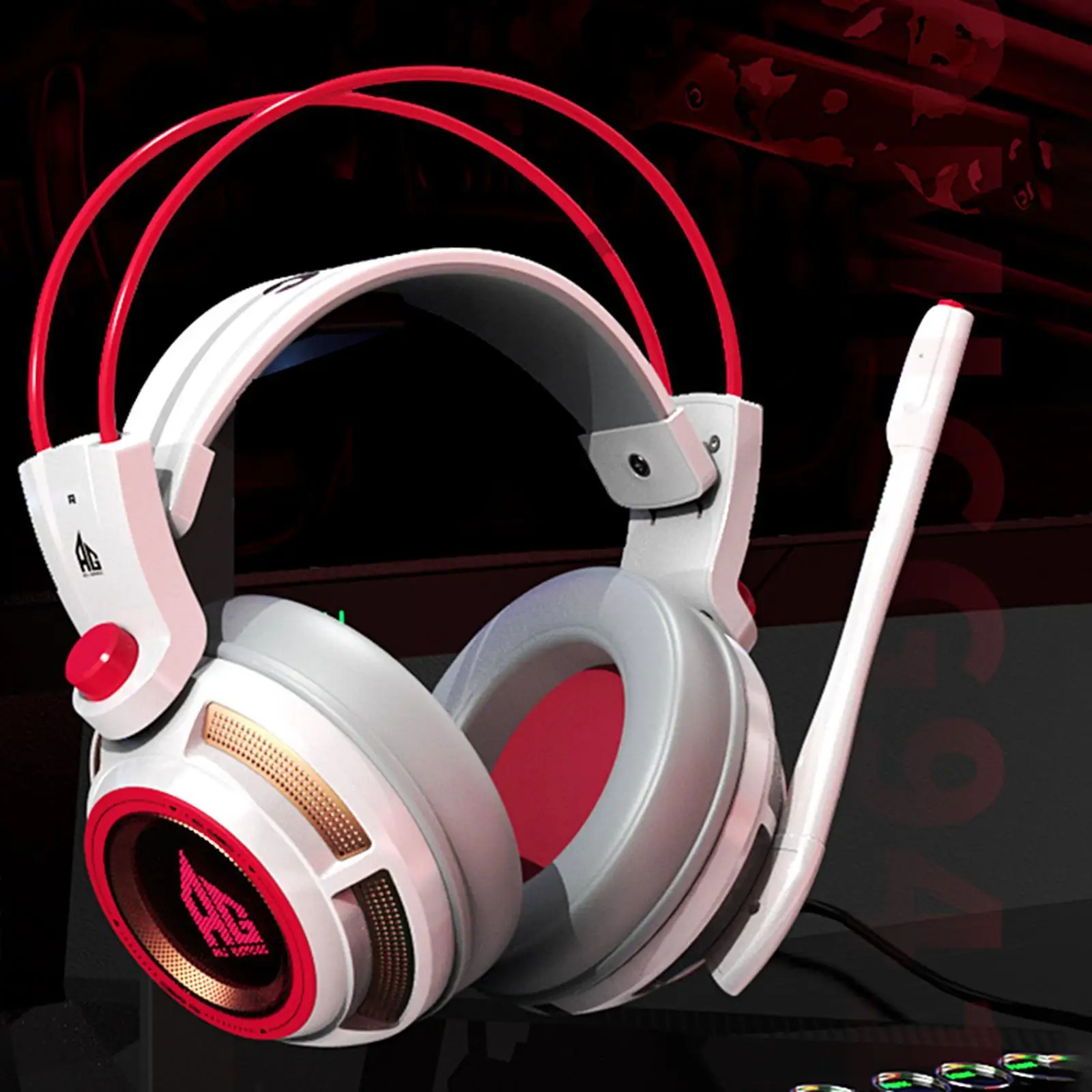 Игровая USB-гарнитура Immersive 7.1 Surround Sound для ноутбука, стерео ПК, мягкие наушники-вкладыши с микрофоном для игр, работы, офиса
Игровая USB-гарнитура Immersive 7.1 Surround Sound для ноутбука, стерео ПК, мягкие наушники-вкладыши с микрофоном для игр, работы, офиса