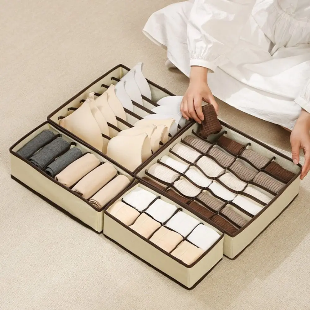 4Pcs/Set Clothes Ties Underwear Storage Organizer Large Capacity Multifunction Socks Storage Box Space-saving Foldable
4Pcs/Set Clothes Ties Underwear Storage Organizer Large Capacity Multifunction Socks Storage Box Space-saving Foldable