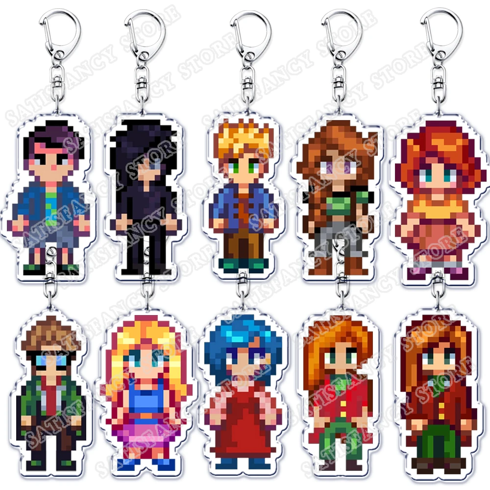 Popular Pixel Game Keychains for Accessories Bag Haley Alex Abigail Bachelors Villagers Keyrings Jewelry Fans Gamers Gifts
Popular Pixel Game Keychains for Accessories Bag Haley Alex Abigail Bachelors Villagers Keyrings Jewelry Fans Gamers Gifts