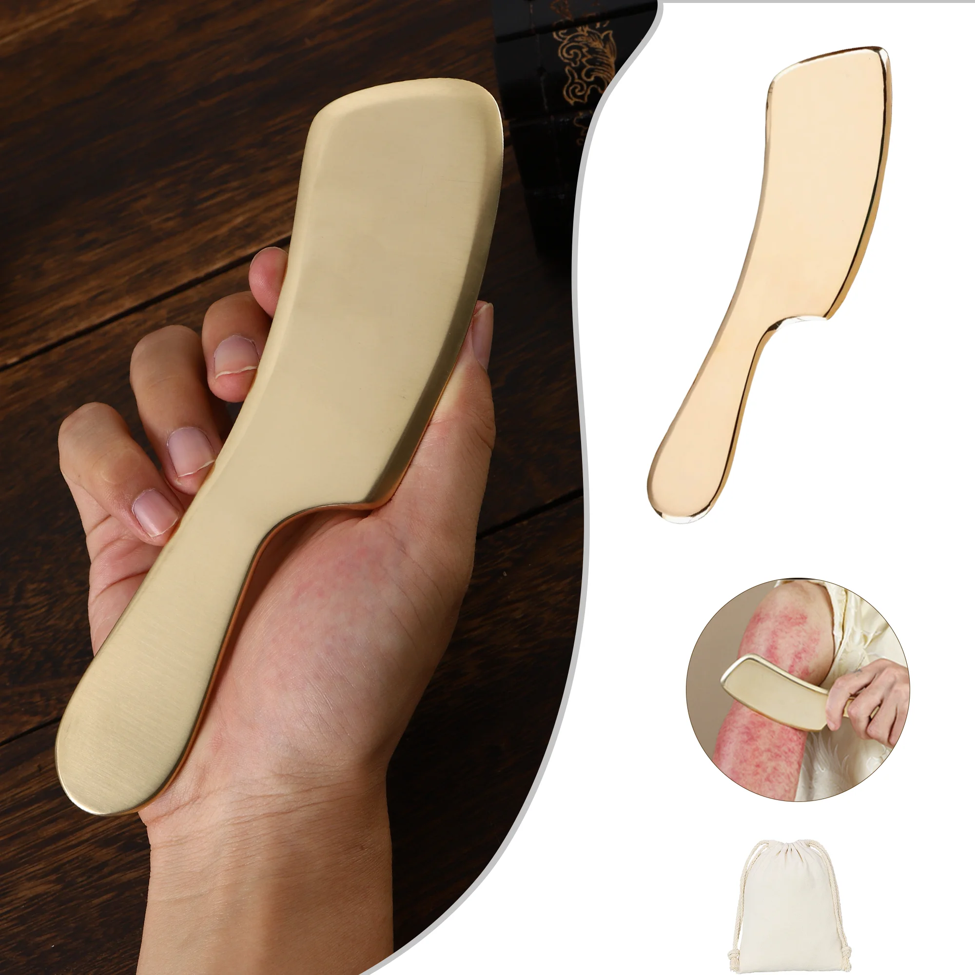 Brass large Gua Sha knife Metal guasah massage plate body universal back cervical spine legs gua-sha massage tool
Brass large Gua Sha knife Metal guasah massage plate body universal back cervical spine legs gua-sha massage tool