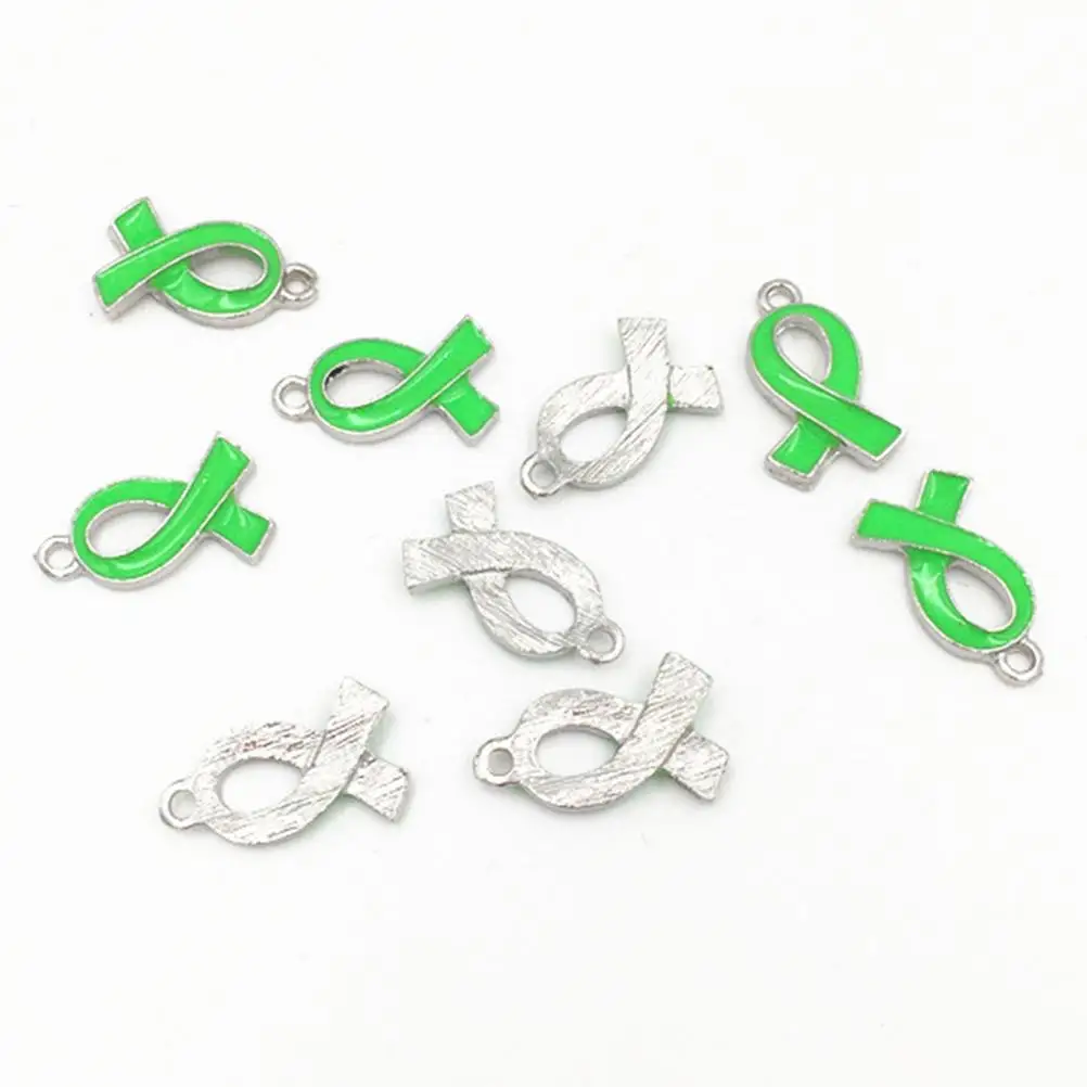 50pcs Elegant Metal Ribbon Pendant Alloy Charms Jewelry Making Accessories for Women Lady Girls (Green)
50pcs Elegant Metal Ribbon Pendant Alloy Charms Jewelry Making Accessories for Women Lady Girls (Green)