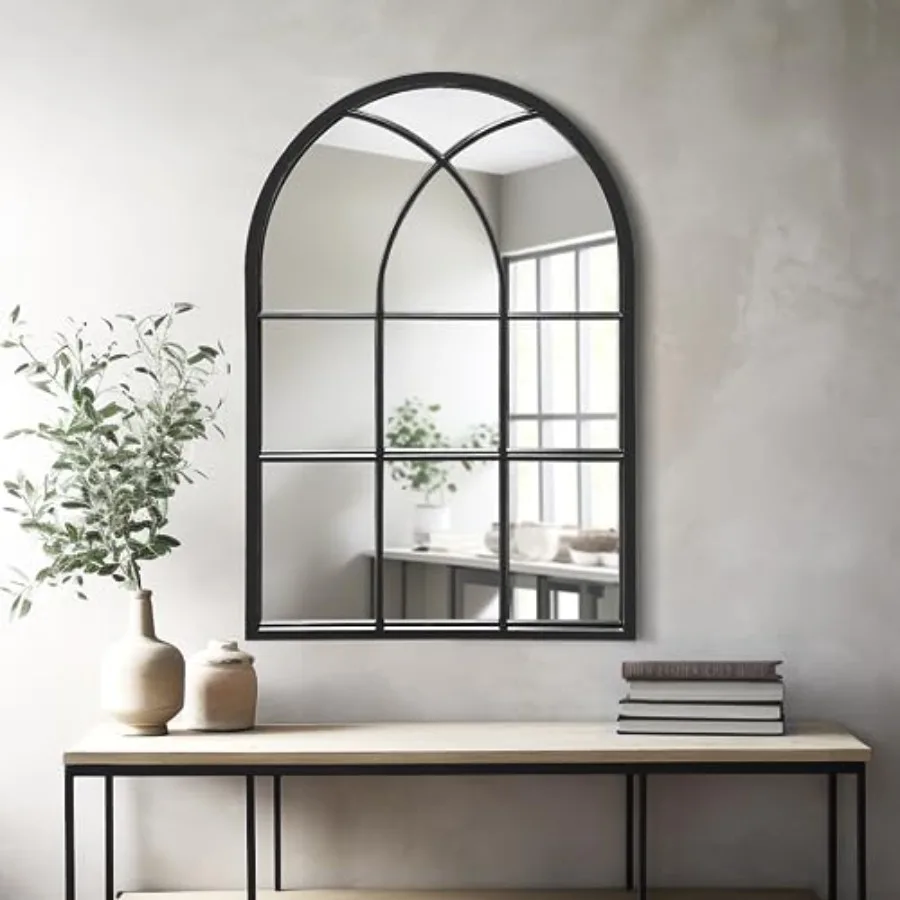Arched Window Wall Mirror 30"x20" Window Pane Mirrors Vanity Mirrors for Bathroom Bedroom Entryway Living Room Farmhouse Mirror
Arched Window Wall Mirror 30"x20" Window Pane Mirrors Vanity Mirrors for Bathroom Bedroom Entryway Living Room Farmhouse Mirror