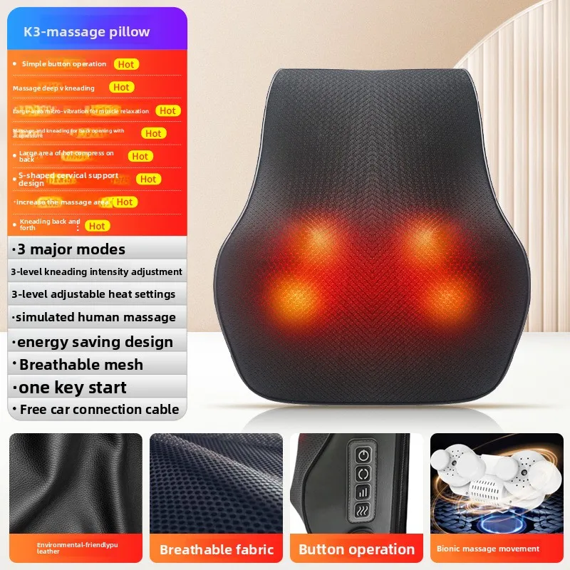 2025 NEW Cervical Massage Pillow Full Body Intelligent Car Massage Pillow Household Shoulder and Neck Massage Instrument Cushion
2025 NEW Cervical Massage Pillow Full Body Intelligent Car Massage Pillow Household Shoulder and Neck Massage Instrument Cushion