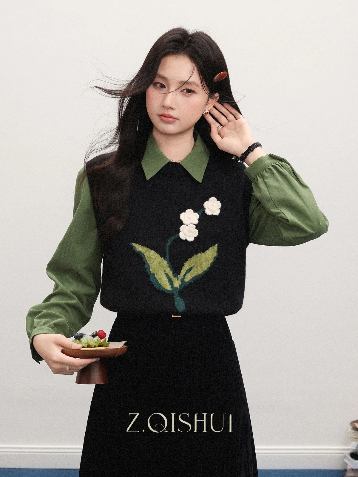 Women's een Cheered irt Inner Wear Bla Knitted Vest Retro Layering Top Bot Two-Piece Set Autumn Winter New Sle
Women's een Cheered irt Inner Wear Bla Knitted Vest Retro Layering Top Bot Two-Piece Set Autumn Winter New Sle