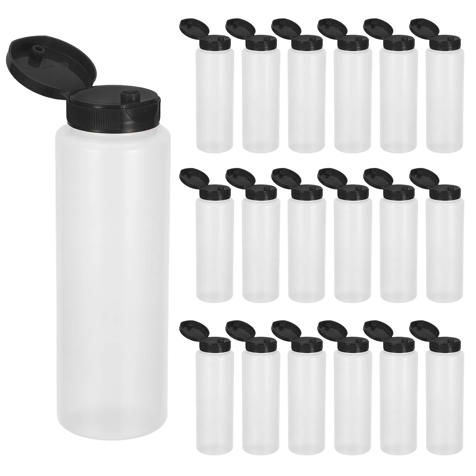 20Pcs Condiment Squeeze Bottles 240Ml Bpa Free Salad Jar Lid for Travel Picnic Camping Sauce Storage
20Pcs Condiment Squeeze Bottles 240Ml Bpa Free Salad Jar Lid for Travel Picnic Camping Sauce Storage