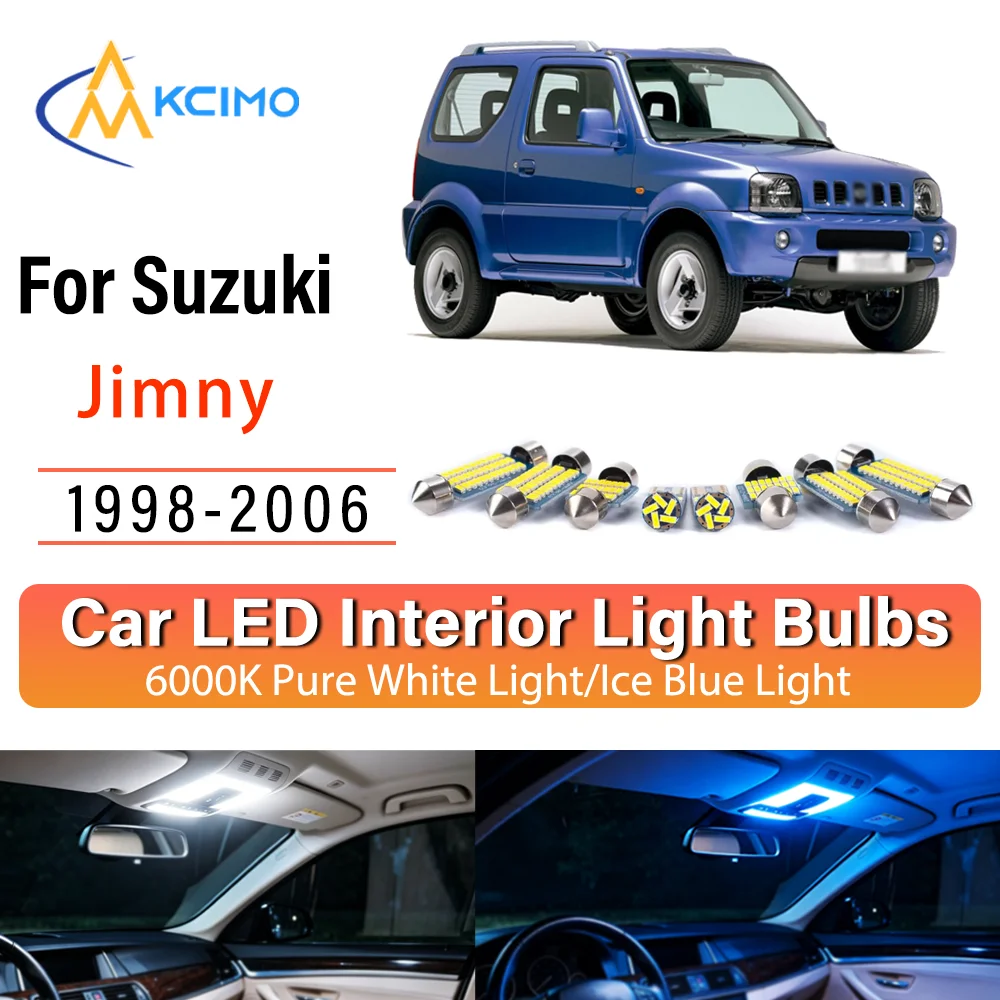 For Suzuki Jimny 1998-2006 Plug & Play Persistent Glow LED Interior Light Kit Replacement Dome Map Trunk Cabin Lamps Upgrade
For Suzuki Jimny 1998-2006 Plug & Play Persistent Glow LED Interior Light Kit Replacement Dome Map Trunk Cabin Lamps Upgrade