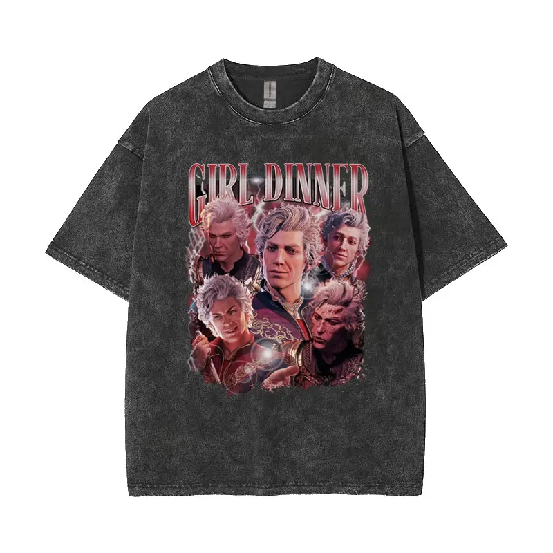 New Limited Astarion The Pale ELF T-shirts Baldurs Gate 3 Girl Dinner Vintage Washed T Shirt Men Casual High Street Y2k Tshirt
New Limited Astarion The Pale ELF T-shirts Baldurs Gate 3 Girl Dinner Vintage Washed T Shirt Men Casual High Street Y2k Tshirt