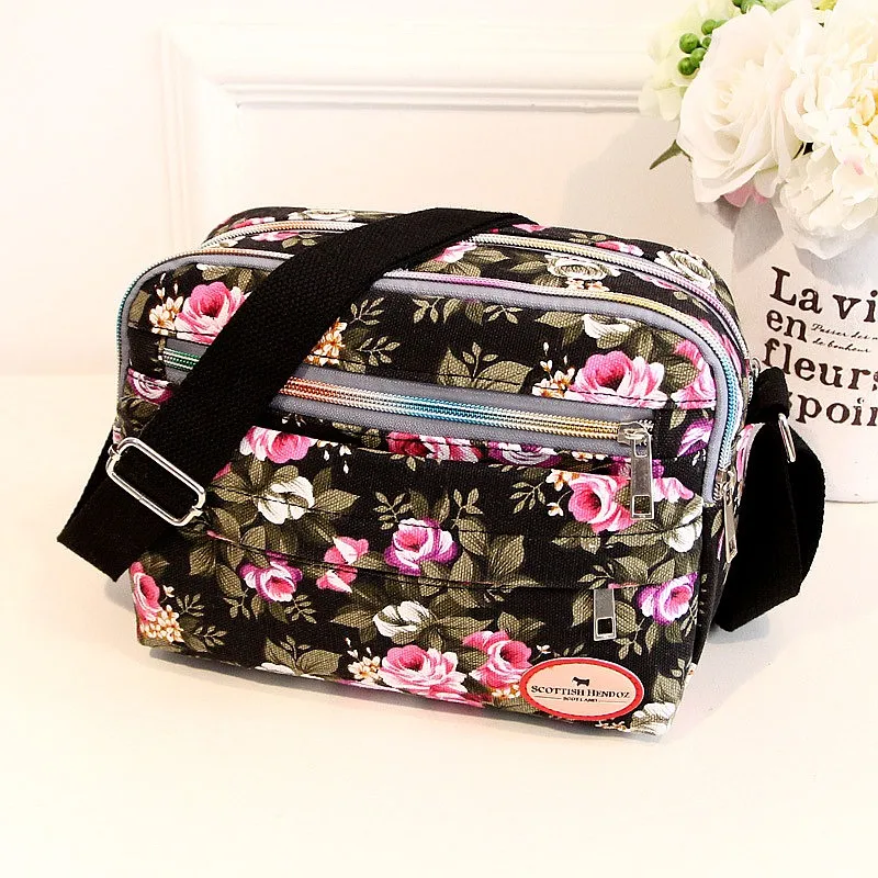 Multiple Pockets Women Canvas Messenger Bag Shoulder Crossbody Purse Vintage Zipper Printed Handbags Female Ladies Bolsas
Multiple Pockets Women Canvas Messenger Bag Shoulder Crossbody Purse Vintage Zipper Printed Handbags Female Ladies Bolsas