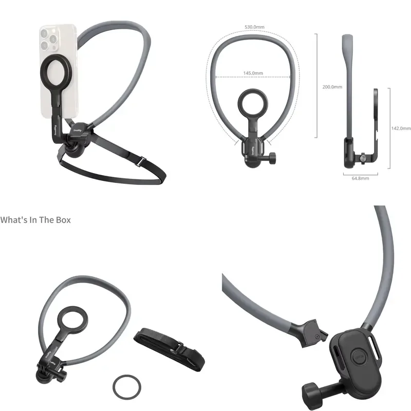 【CHIMU HOME】Magnetic Neck Mount Phone Holder, Compatible With Multiple IOS & Android Phones For POV Vlog Shooting
【CHIMU HOME】Magnetic Neck Mount Phone Holder, Compatible With Multiple IOS & Android Phones For POV Vlog Shooting