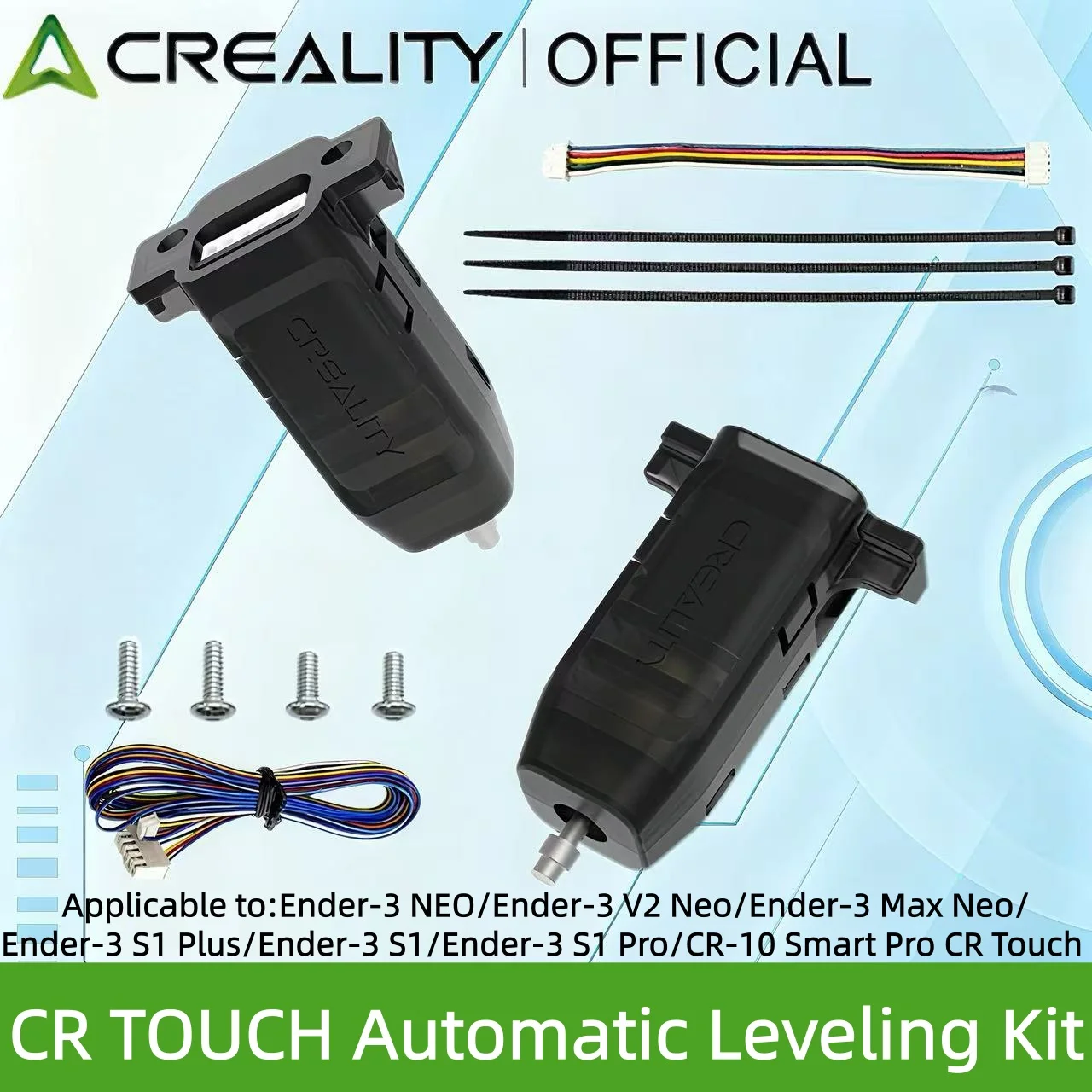 Creality 3D Printer Parts Automatic Leveling Kit For Ender-3 NEO/V2 Neo/Max Neo/S1 Plus/S1/S1 Pro, CR-10 Smart Pro CR Touch
Creality 3D Printer Parts Automatic Leveling Kit For Ender-3 NEO/V2 Neo/Max Neo/S1 Plus/S1/S1 Pro, CR-10 Smart Pro CR Touch