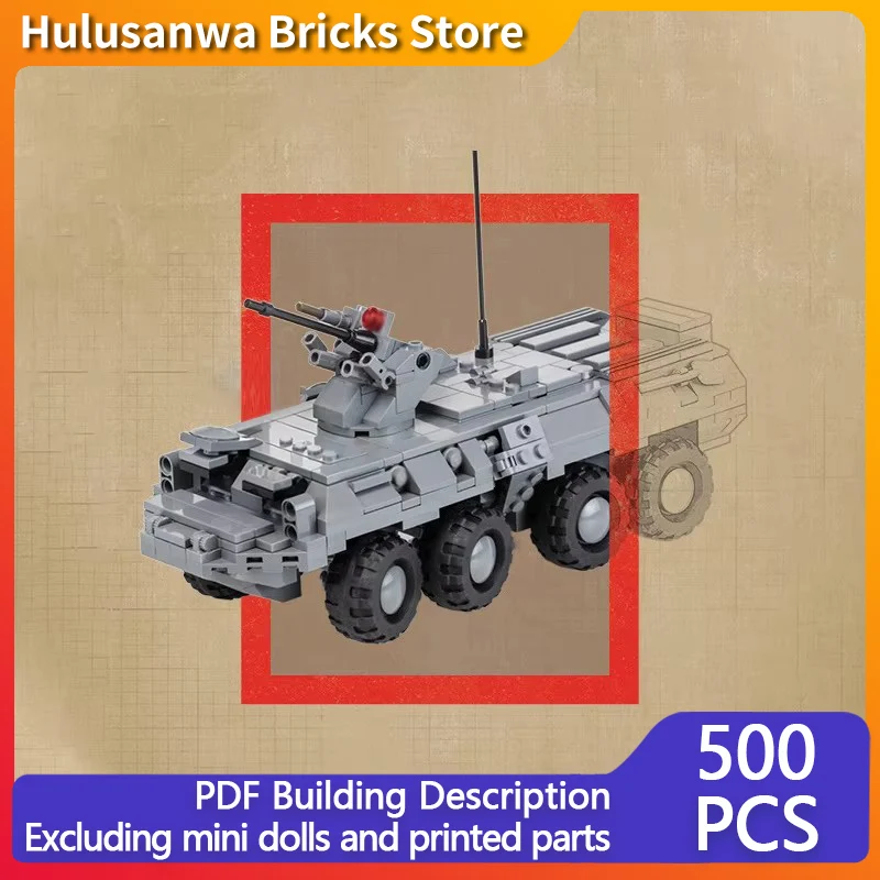 BTR-80 Armored Personnel Carrier Model MOC Building Bricks War Equipment Modular Technology Gifts Holiday Assemble Children Toys
BTR-80 Armored Personnel Carrier Model MOC Building Bricks War Equipment Modular Technology Gifts Holiday Assemble Children Toys