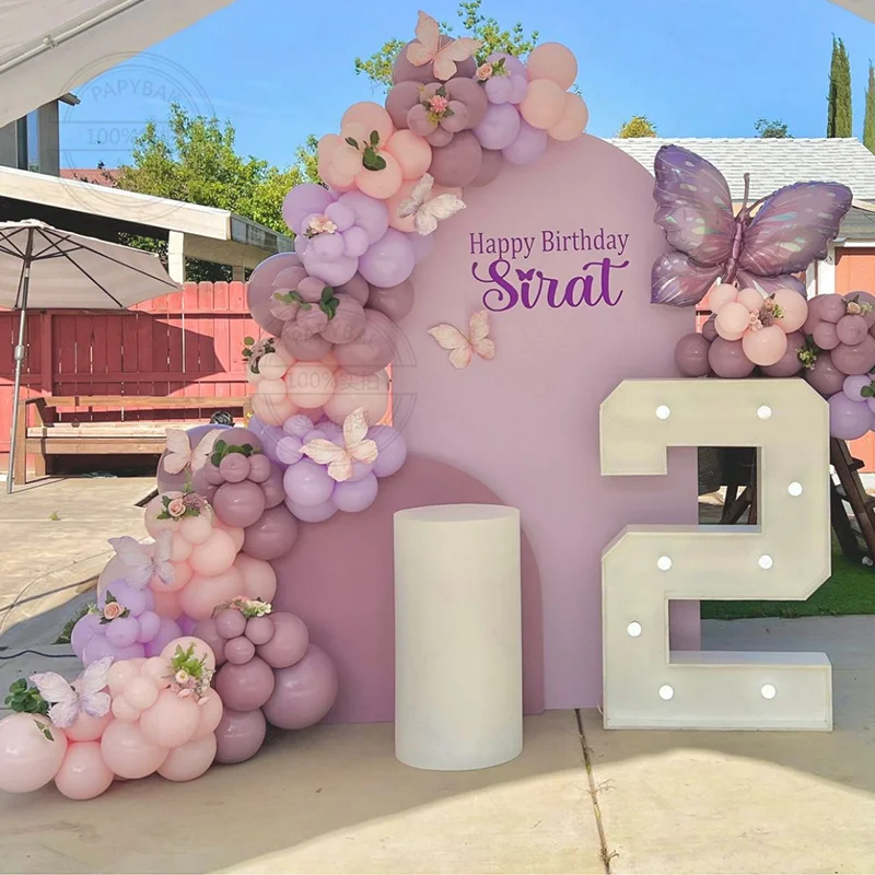 176pcs Purple Butterfly Wedding Birthday Balloon Arch Set with White Number Foil Ball for Adult Child Baby Shower Decor Balloons
176pcs Purple Butterfly Wedding Birthday Balloon Arch Set with White Number Foil Ball for Adult Child Baby Shower Decor Balloons
