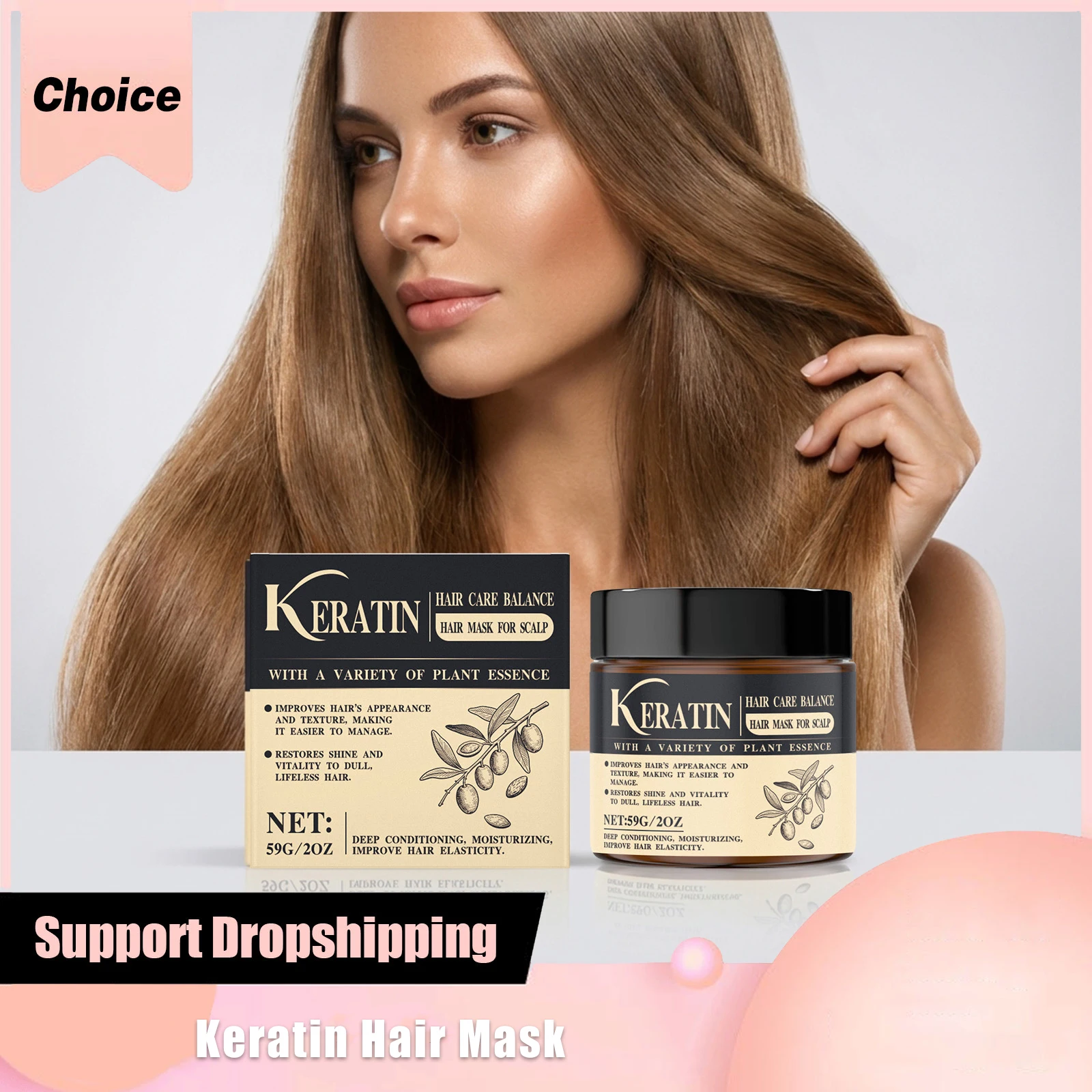 Keratin Hair Mask Vitamin E Hydration Repair Damaged Frizz Smoothing Nourishing Restores Shine Soothes Scalp Hairs Care Products
Keratin Hair Mask Vitamin E Hydration Repair Damaged Frizz Smoothing Nourishing Restores Shine Soothes Scalp Hairs Care Products