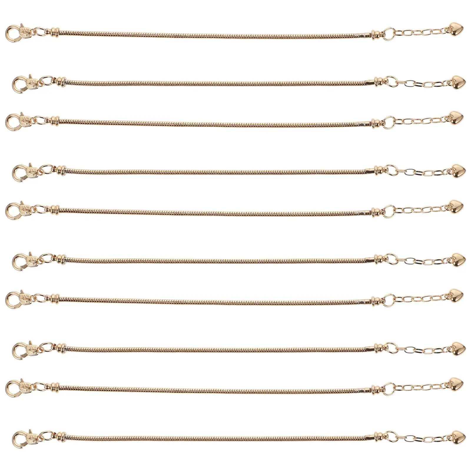 10 Pcs Chain Bracelets Stainless Steel Jewelry Gifts Adjustable DIY Material Women Accessories Girl Jewelry Gifts
10 Pcs Chain Bracelets Stainless Steel Jewelry Gifts Adjustable DIY Material Women Accessories Girl Jewelry Gifts