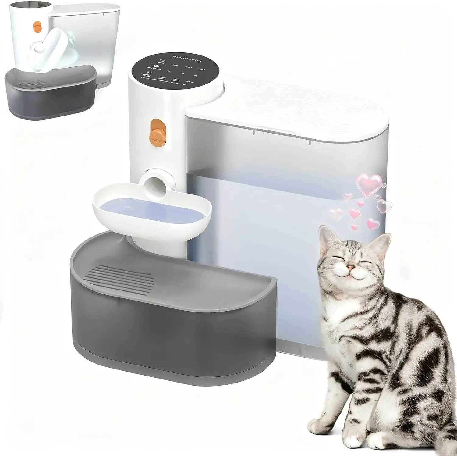 Cat Water Fountain 3000ml, Ultra Quiet Automatic Pet Drinking Fountain for Cats & Dogs, Water Level Window, No Filter Needed
Cat Water Fountain 3000ml, Ultra Quiet Automatic Pet Drinking Fountain for Cats & Dogs, Water Level Window, No Filter Needed