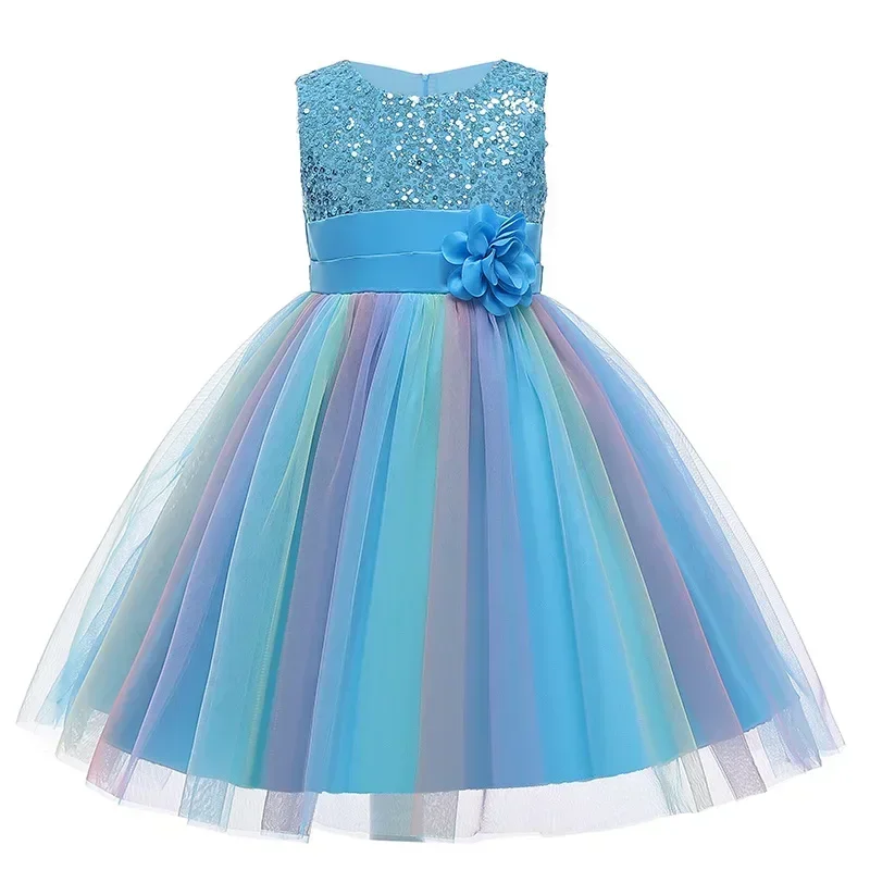 Toddler Baby Girls Formal Dresses Round Neck Flower Sequins Rainbow Mesh Tutu Princess Dress Wedding Party Gown Prom Dress
Toddler Baby Girls Formal Dresses Round Neck Flower Sequins Rainbow Mesh Tutu Princess Dress Wedding Party Gown Prom Dress