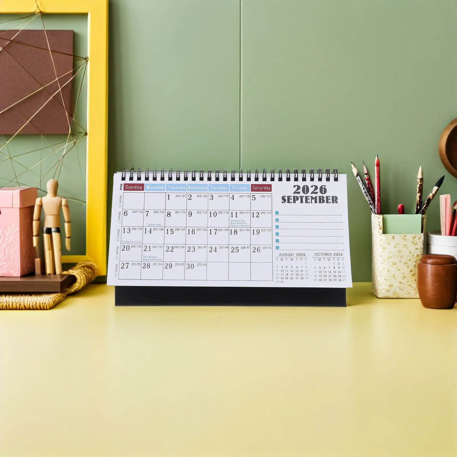 2026 Standing Desk Calendar Double-Wire Bound Flip Monthly Planner Sturdy Paper Daily Desktop Calendar for Teachers
2026 Standing Desk Calendar Double-Wire Bound Flip Monthly Planner Sturdy Paper Daily Desktop Calendar for Teachers