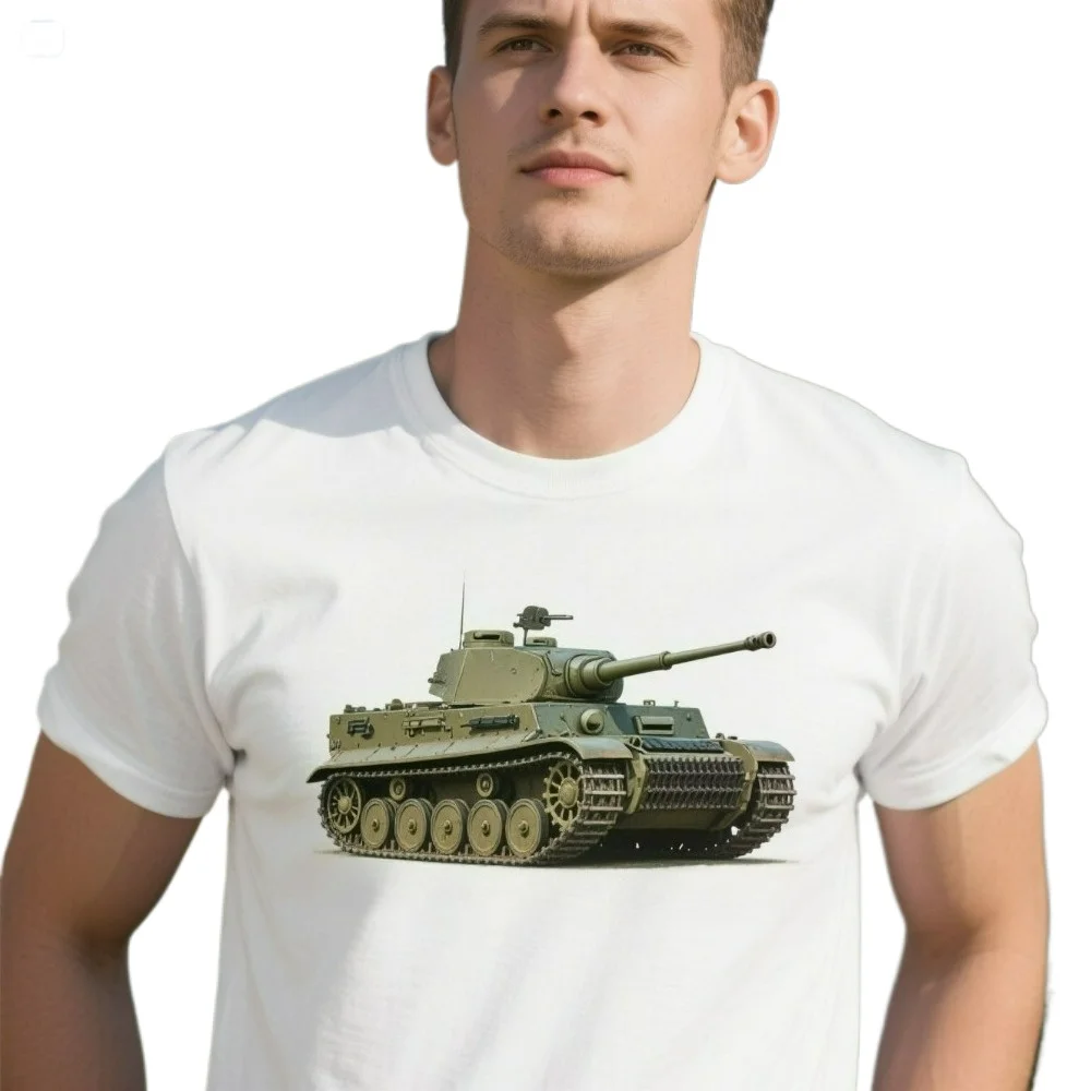 Wehrmacht Panzer IV Assault Gun WK Combat Tank Футболка из 100% хлопка с круглым вырезом и коротким рукавом Летняя повседневная мужская футболка Размер S-3XL
Wehrmacht Panzer IV Assault Gun WK Combat Tank Футболка из 100% хлопка с круглым вырезом и коротким рукавом Летняя повседневная мужская футболка Размер S-3XL
