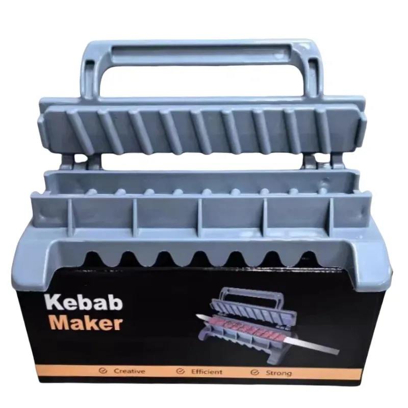 Plastic Kebab Press Maker Manual BBQ Skewer Mould for Homemade Meat Kebabs, Shawarma & Grilling Easy Kabob Making Tool
Plastic Kebab Press Maker Manual BBQ Skewer Mould for Homemade Meat Kebabs, Shawarma & Grilling Easy Kabob Making Tool