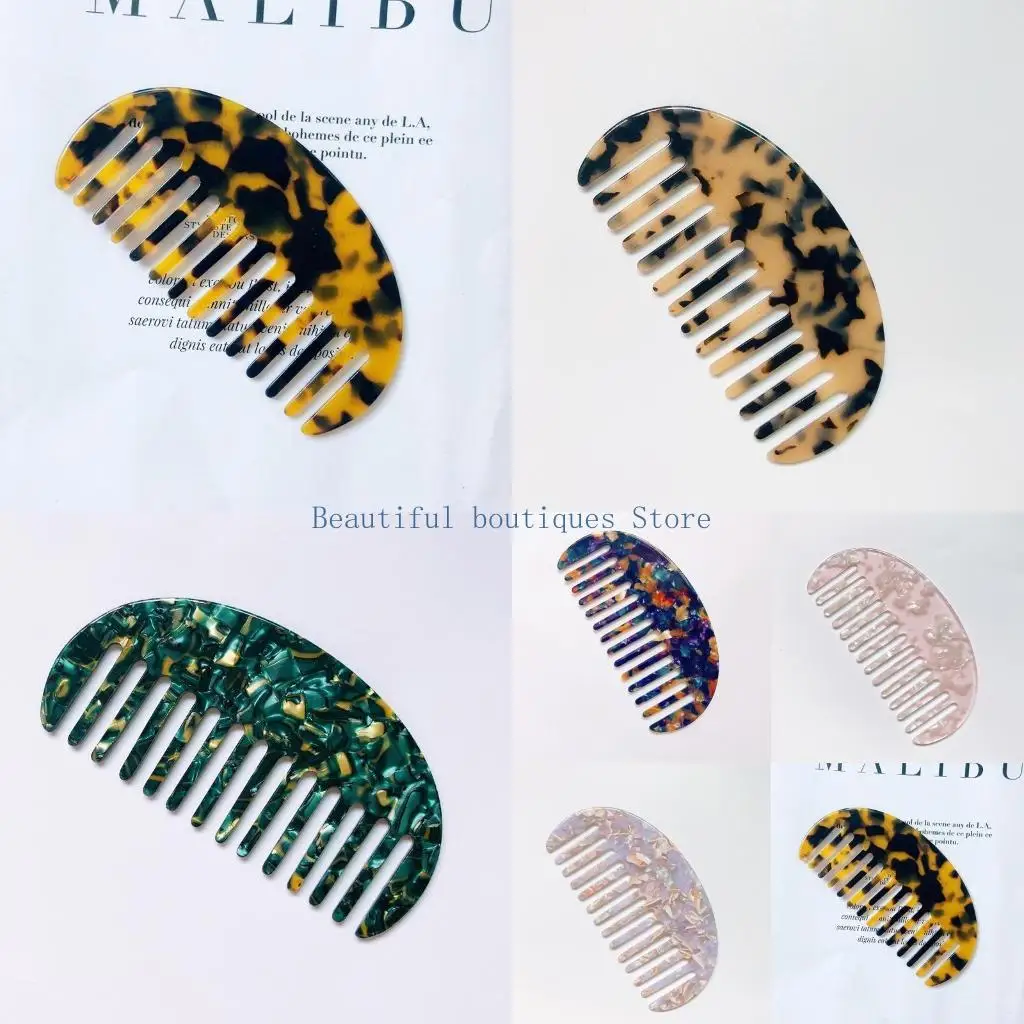 U4LF French Wide Tooth Pocket Hair Comb Marble Leopard Pattern Acetate Anti-Static Detangling Hairbrush Hairdressing Tool
U4LF French Wide Tooth Pocket Hair Comb Marble Leopard Pattern Acetate Anti-Static Detangling Hairbrush Hairdressing Tool
