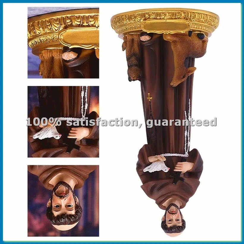Francis Statue Hand Painted Resin Statue Figurine with Crosss Desktop Sculpture Ornament Home-A69M
Francis Statue Hand Painted Resin Statue Figurine with Crosss Desktop Sculpture Ornament Home-A69M