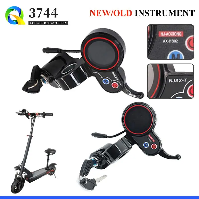 For Zero 8 9 10 8X 10X 11X Electric Scooter Display Instrument With Key NJAX-T Dashboard Throttle 6 Pin LED Display
For Zero 8 9 10 8X 10X 11X Electric Scooter Display Instrument With Key NJAX-T Dashboard Throttle 6 Pin LED Display