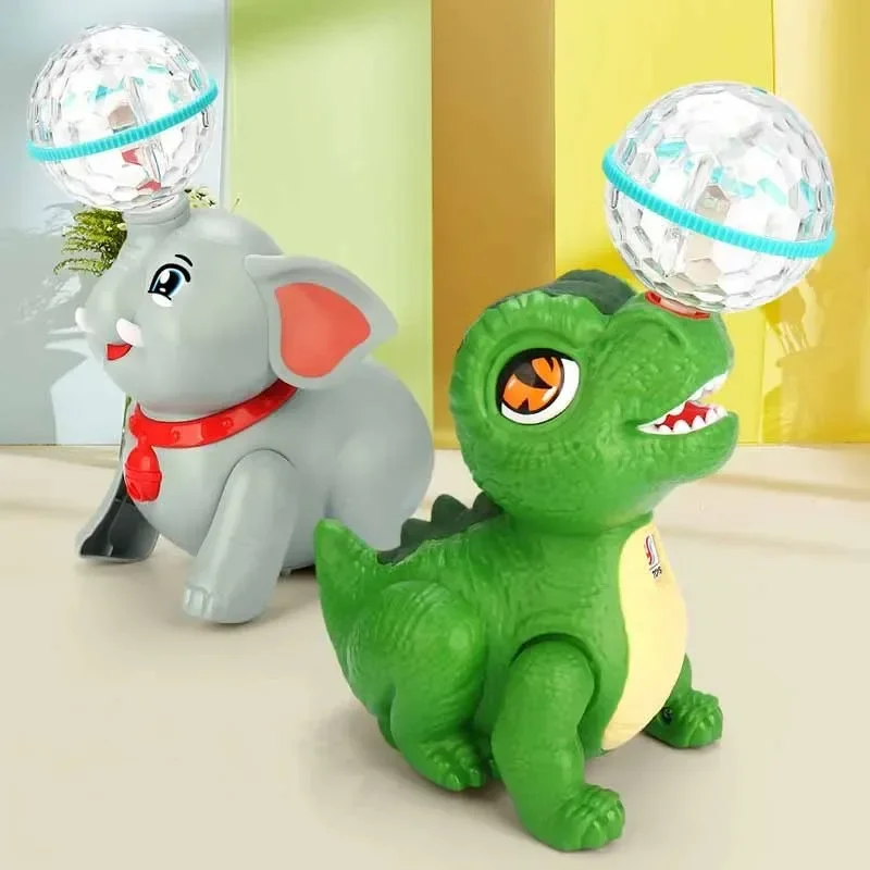 Kids Walking Toy,360 Degree Rotation Walking Top Head Ball Dinosaur Toys,Electronic Dinosaur&Elephant&Dog Walking Toy with Light
Kids Walking Toy,360 Degree Rotation Walking Top Head Ball Dinosaur Toys,Electronic Dinosaur&Elephant&Dog Walking Toy with Light