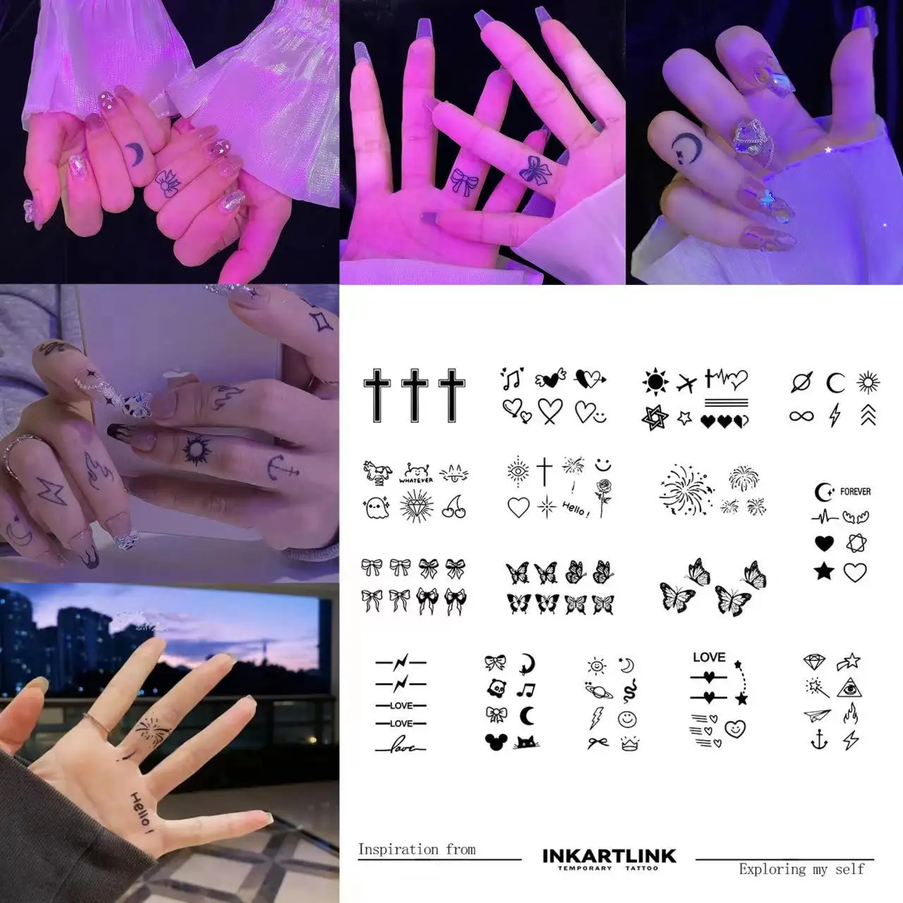Finger Tattoo Sticker: 1-2 Weeks of Waterproof, Friction-Proof Body Art
Finger Tattoo Sticker: 1-2 Weeks of Waterproof, Friction-Proof Body Art