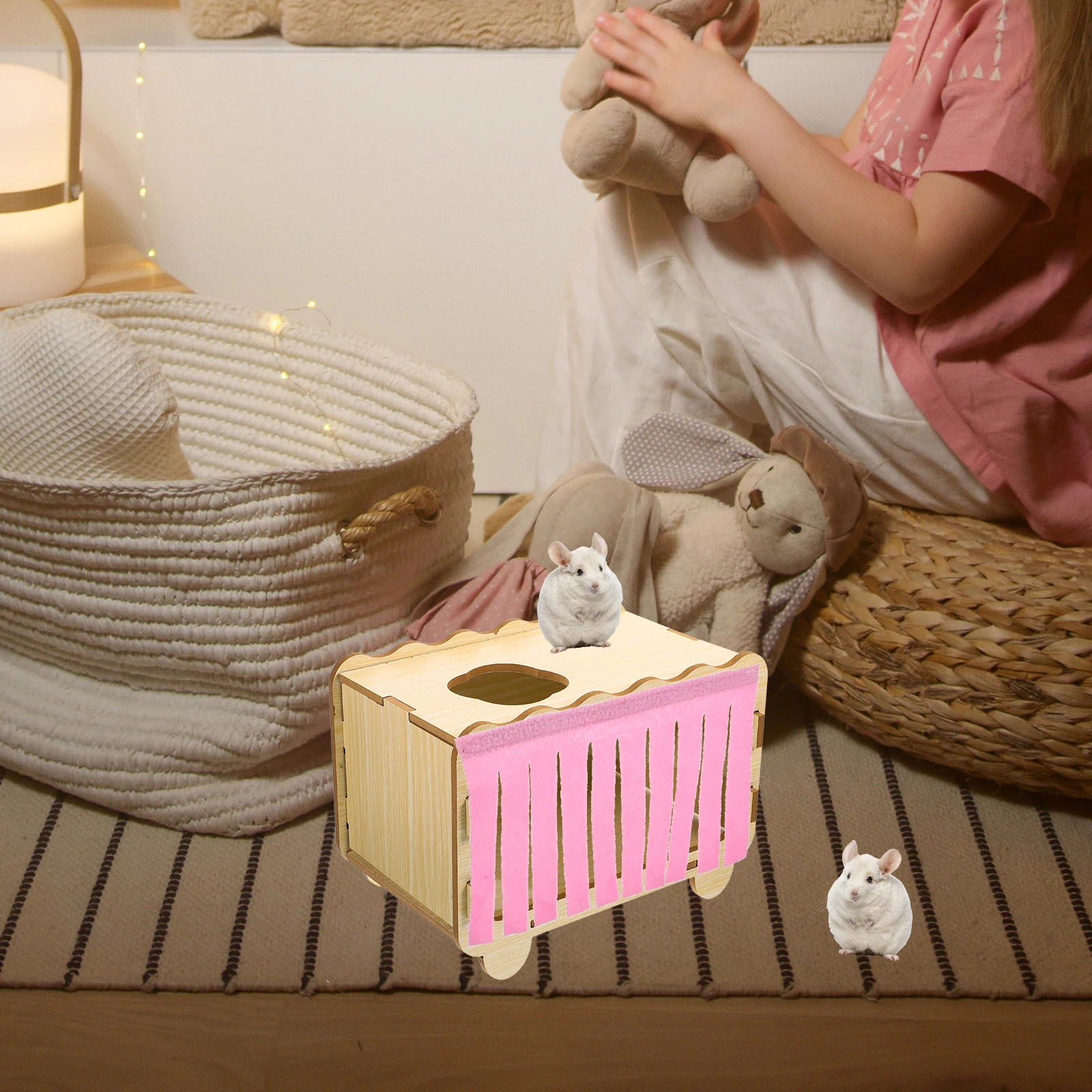 4Pcs Guinea Hideout Door Curtain Hamster Hammock Tassel Cage Pet Supply Toy Small Animal Hamster Hideout Toy Habitat Decor
4Pcs Guinea Hideout Door Curtain Hamster Hammock Tassel Cage Pet Supply Toy Small Animal Hamster Hideout Toy Habitat Decor