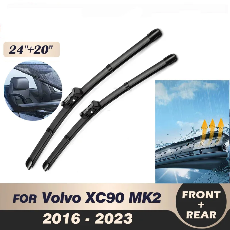 Wiper Front Wiper Blades Set For Volvo XC90 MK2 2016 - 2023 2017 2018 2019 2020 2021 2022 Windshield Windscreen 24"20
Wiper Front Wiper Blades Set For Volvo XC90 MK2 2016 - 2023 2017 2018 2019 2020 2021 2022 Windshield Windscreen 24"20