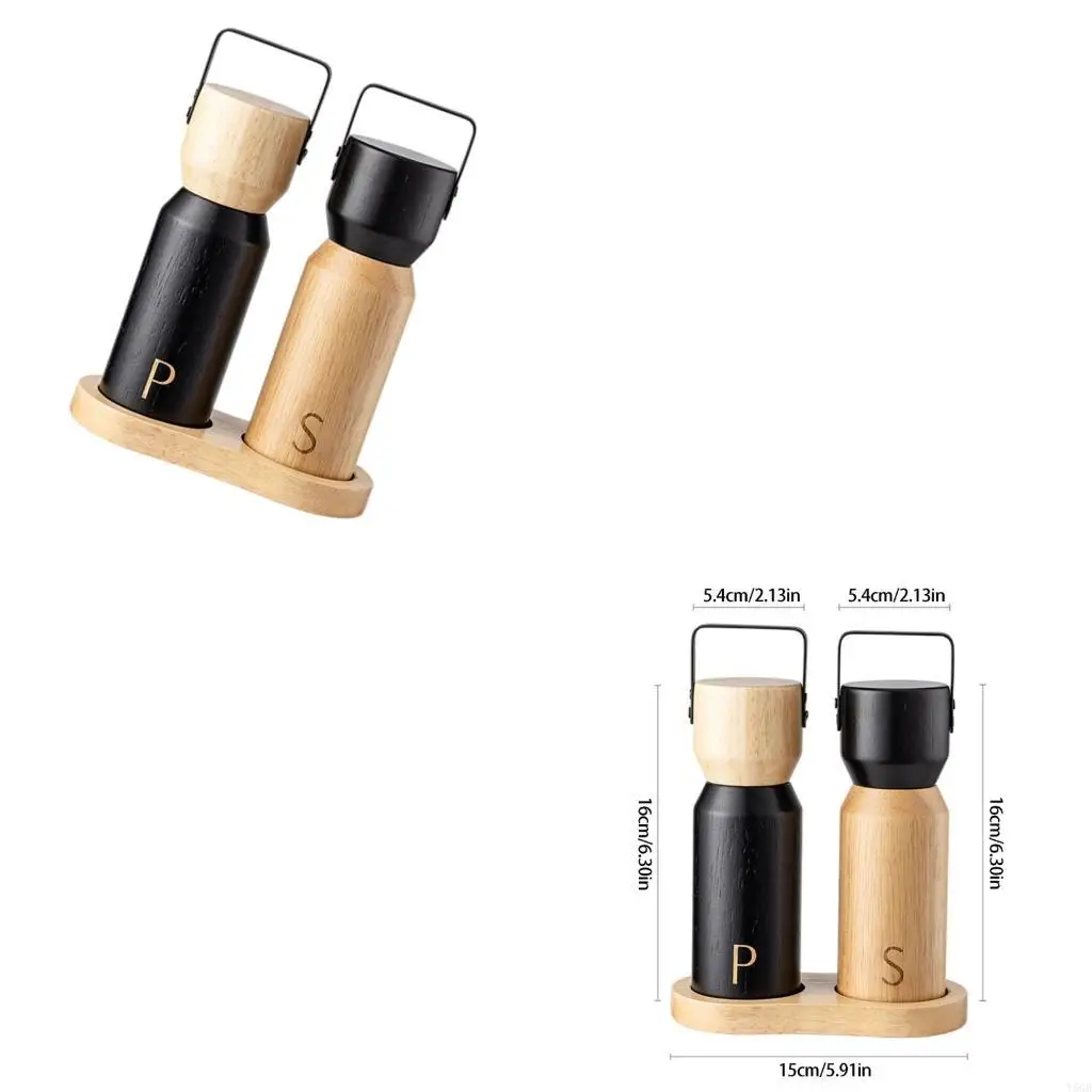 Handheld Wooden Spices Mill with Adjustable Ceramic Mechanism Rubberwood Adjustable Coarseness Seasoning Grinder Y5GB
Handheld Wooden Spices Mill with Adjustable Ceramic Mechanism Rubberwood Adjustable Coarseness Seasoning Grinder Y5GB